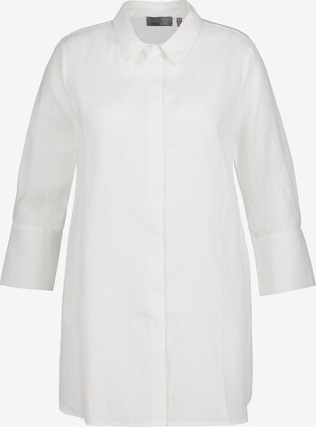 Ulla Popken Blouse '804502' in Wit: voorkant