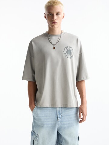 T-Shirt Pull&Bear en gris : devant