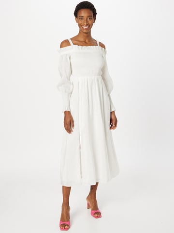 AllSaints Evening Dress in White: front