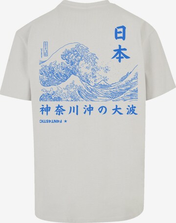 F4NT4STIC T-Shirt 'Kanagawa Color' in Grau