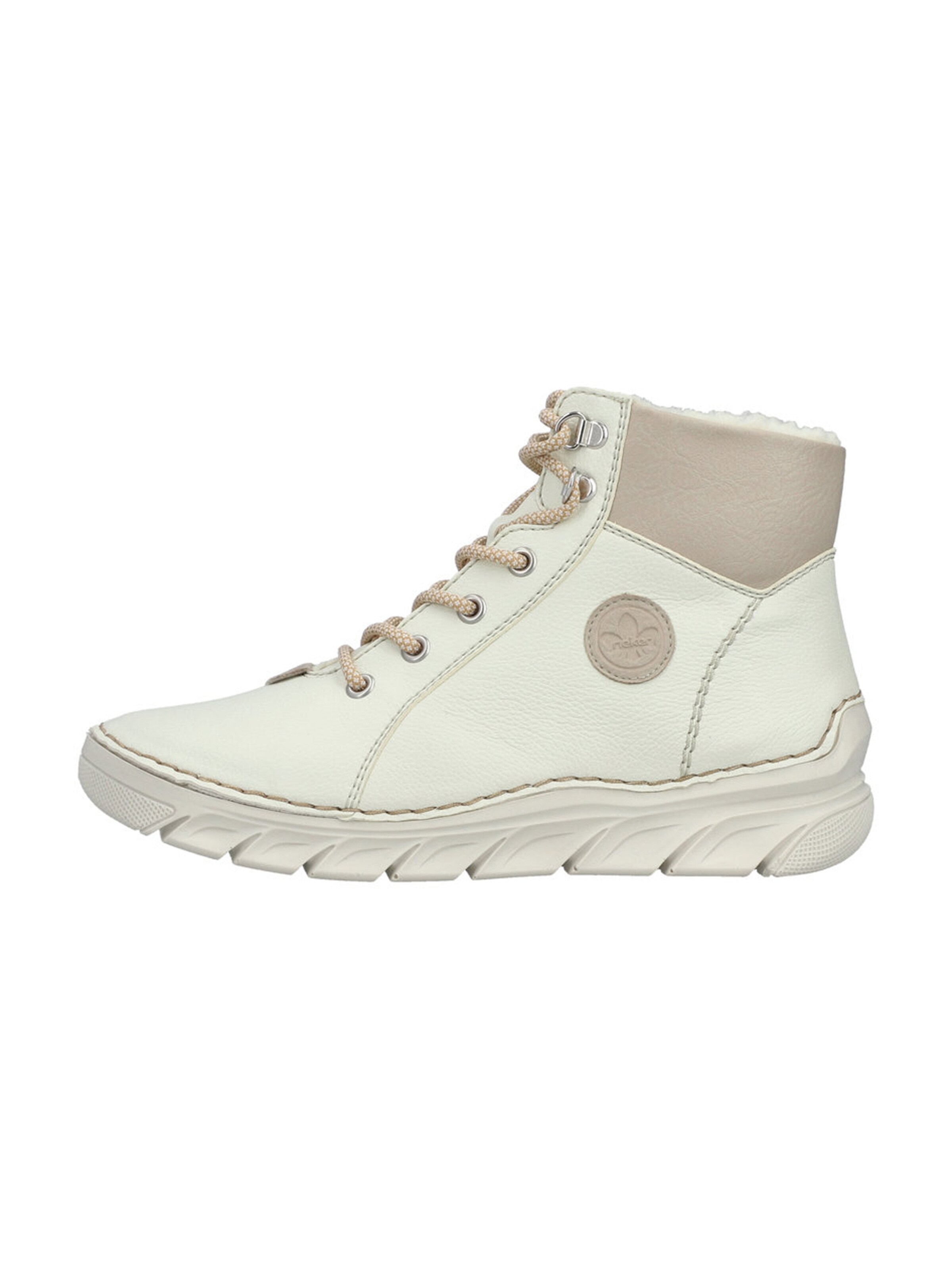 Rieker Ботинки на шнуровке в Белый