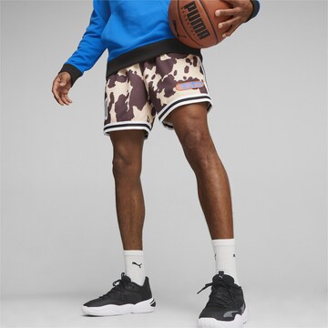 PUMA Loosefit Sportshorts 'Clydes Closet' in Braun