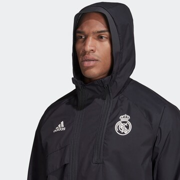 ADIDAS PERFORMANCE Athletic Jacket 'Real Madrid Travel Drill' in Black