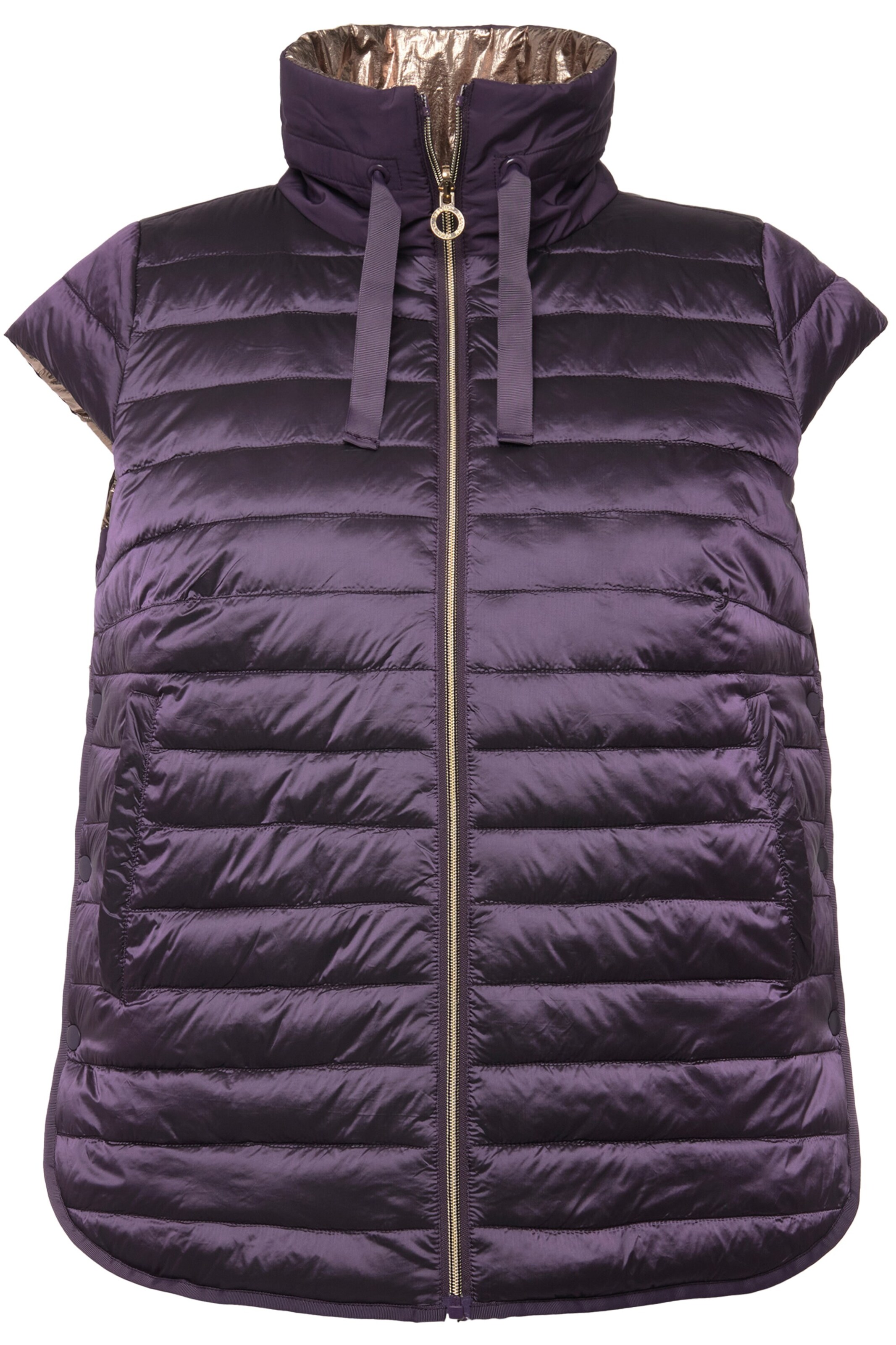 Ulla Popken Bodywarmer in Lila: voorkant