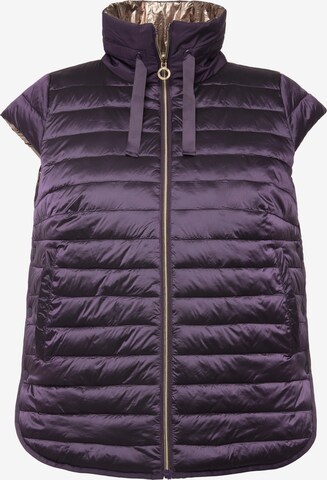 Ulla Popken Bodywarmer in Lila: voorkant