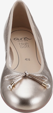 ARA Ballet Flats 'Sardinia' in Gold