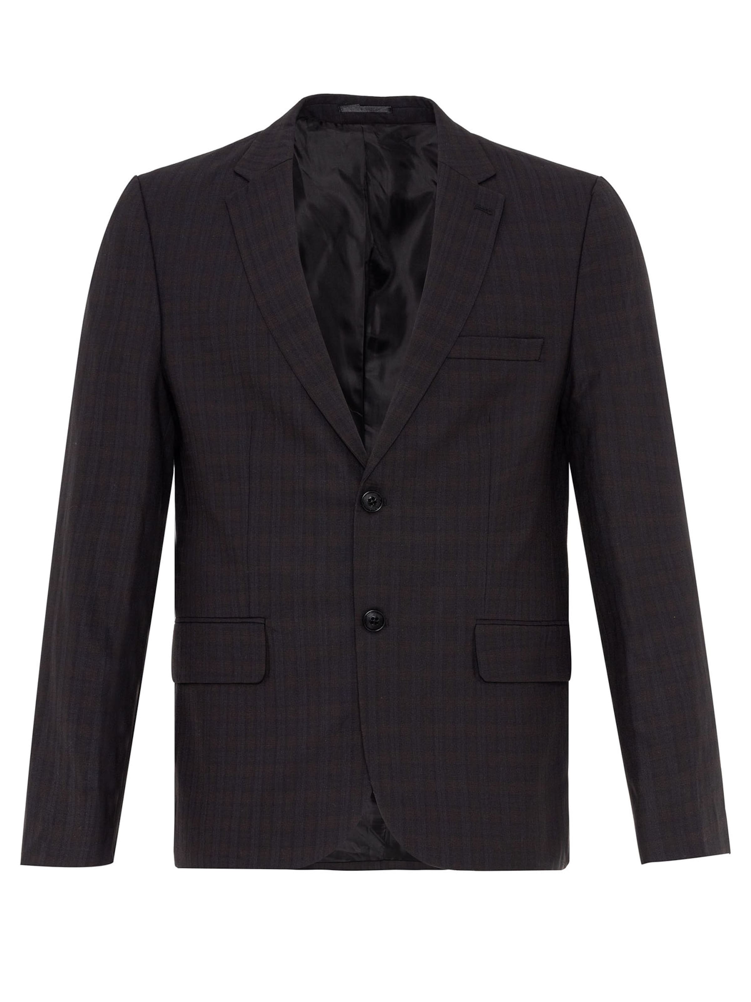 juoda Daniel Hills Priglundantis modelis Klasikinis švarkas: priekis