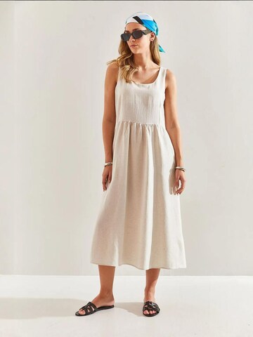 Bianco Lucci Dress in Beige