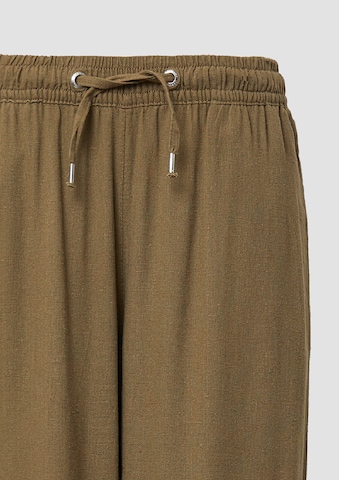 QS Wide leg Trousers in Green