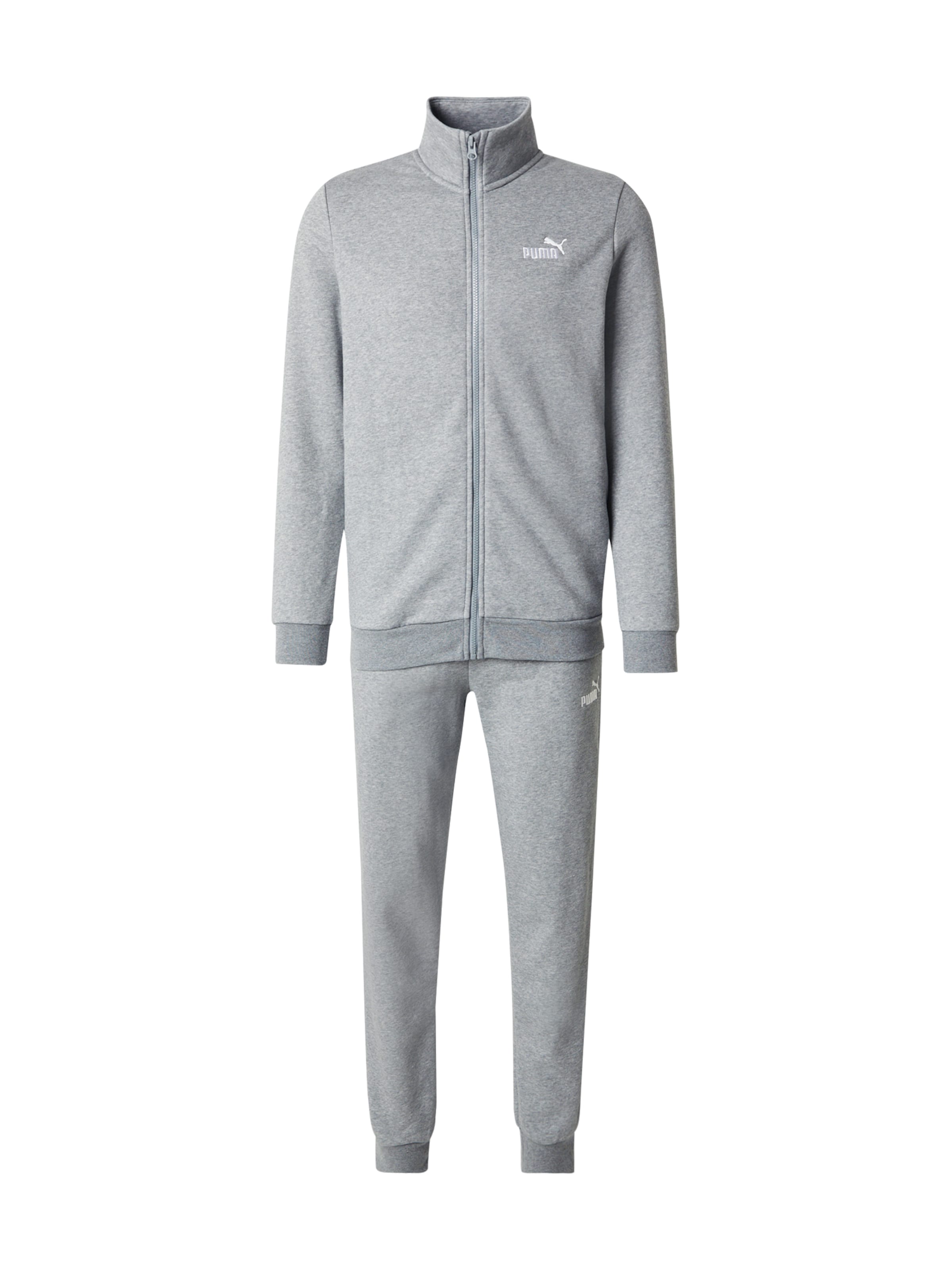 PUMA Облекло за трениране 'ESS' в сиво: отпред