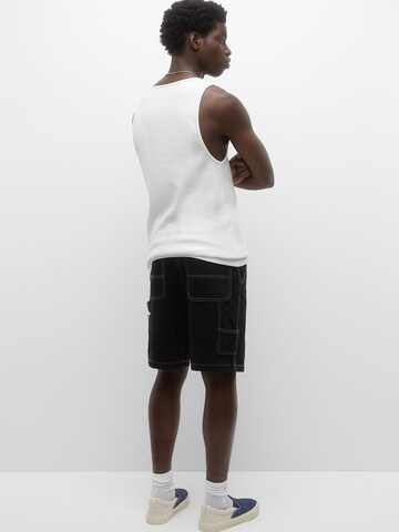 Pull&Bear Regular Shorts in Schwarz