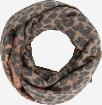 CODELLO Tube Scarf 'FUR BRUSHED' in Brown: front