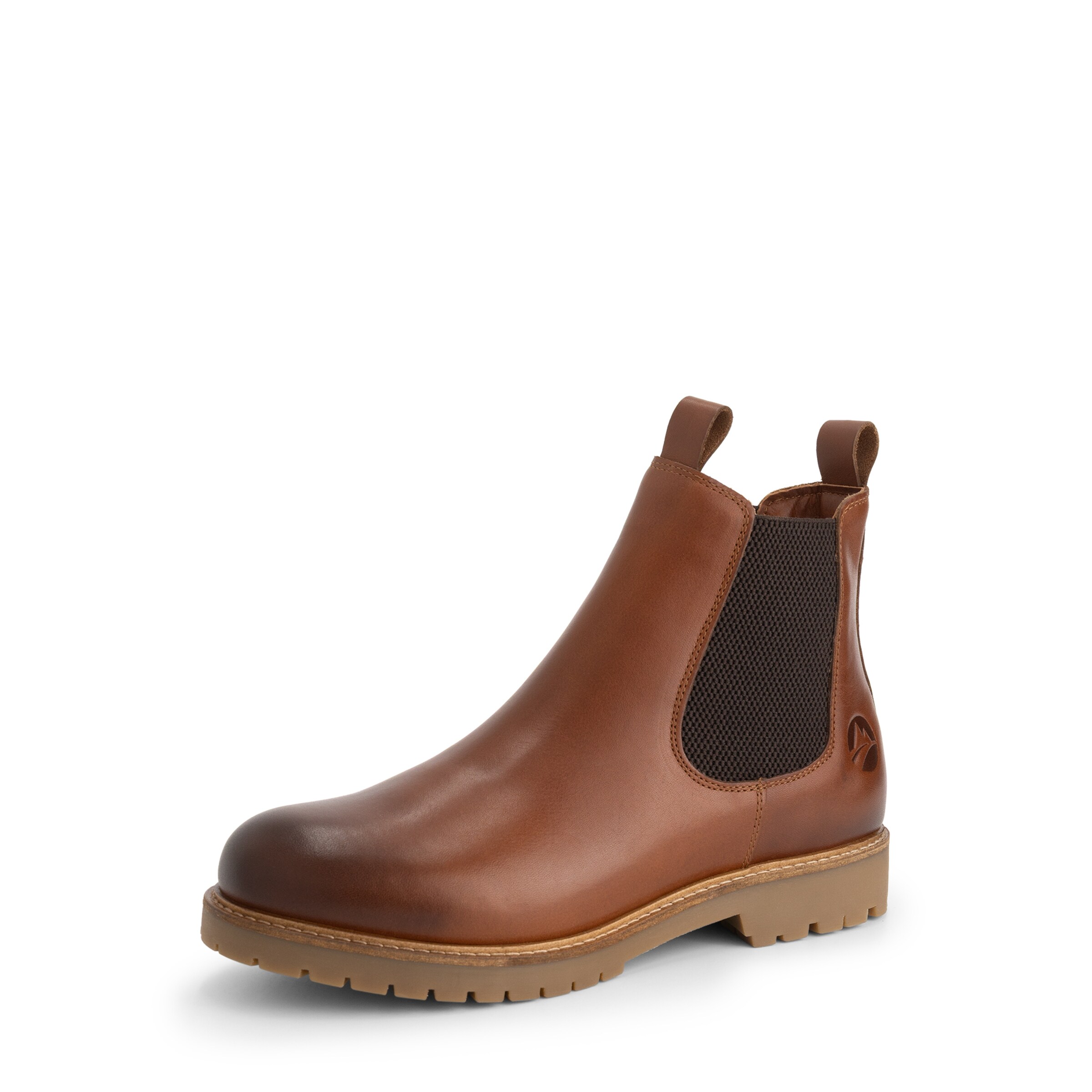 Travelin Chelsea Boots 'Agder' in Braun: Vorderseite