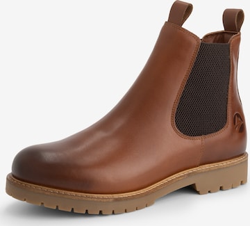 Travelin Chelsea Boots 'Agder' i brun: forside