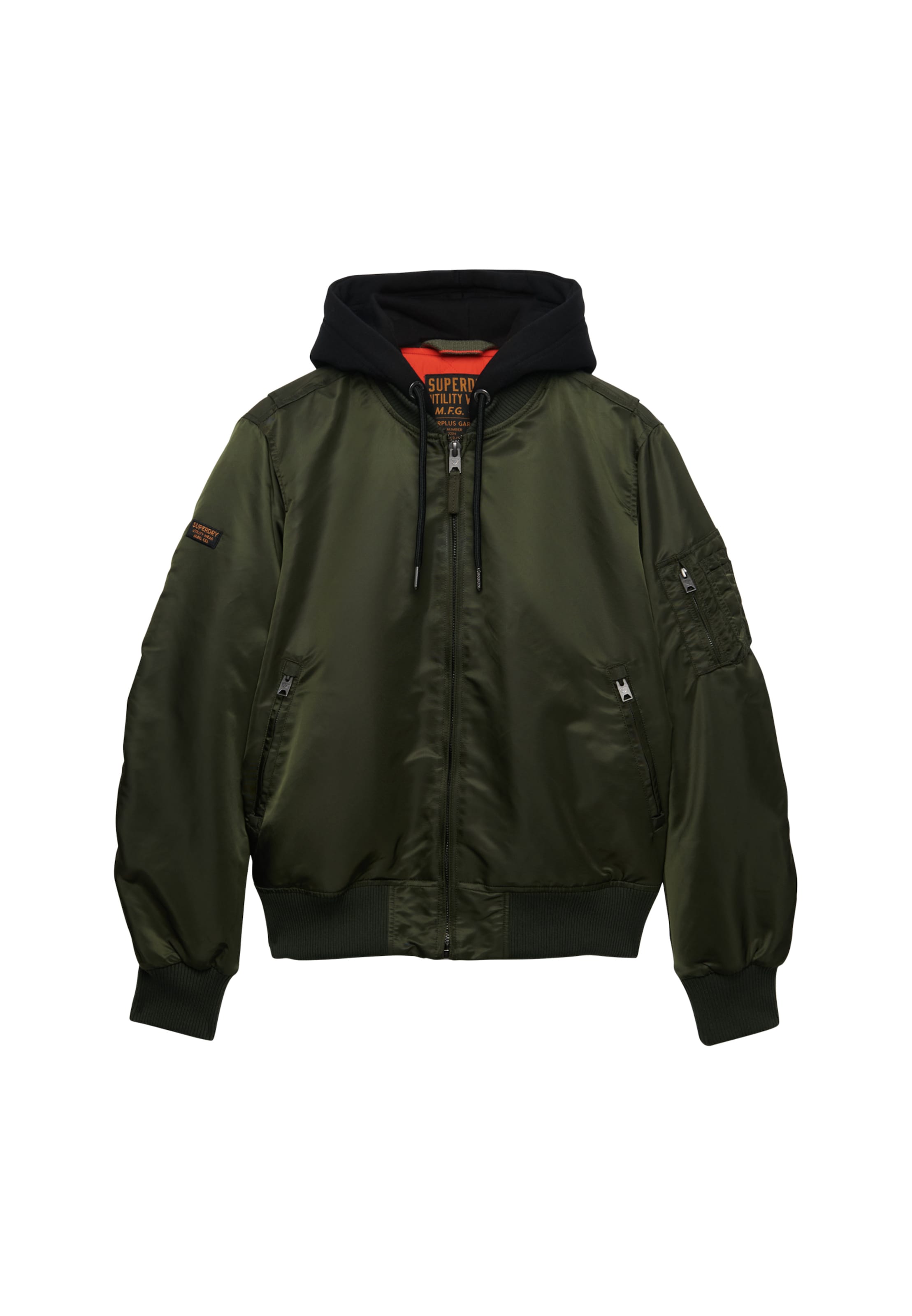 Veste mi-saison Superdry & Co en vert : devant