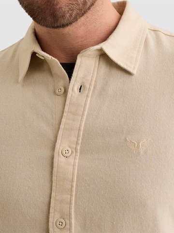 Coupe regular Chemise 'Shirt in 100% cotton with embroidered logo' PME Legend en beige