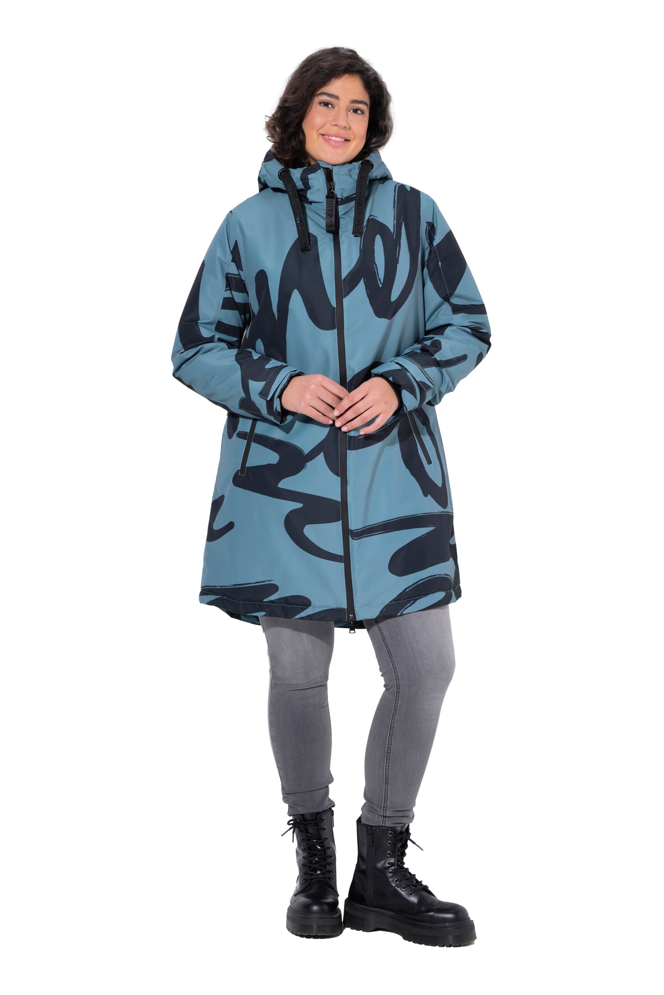 Ulla Popken Raincoat in Blue