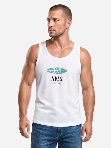 Neverless Shirt 'Wave' in Blue: front