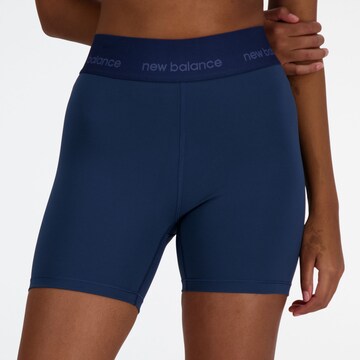 new balance Skinny Fit Спортен панталон 'Sleek 5' в синьо: отпред