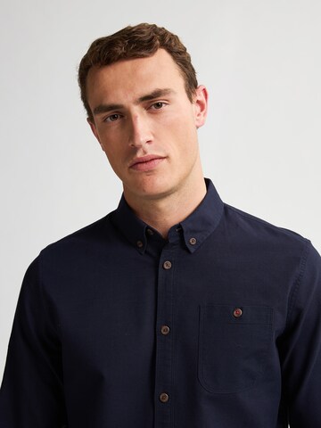 Coupe regular Chemise Petrol Industries en bleu