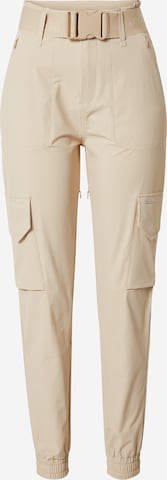 aim'n Tapered Sportbroek in Beige: voorkant