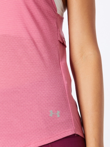rožinė UNDER ARMOUR Sportiniai marškinėliai be rankovių