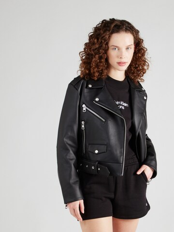 Veste mi-saison Calvin Klein Jeans en noir : devant