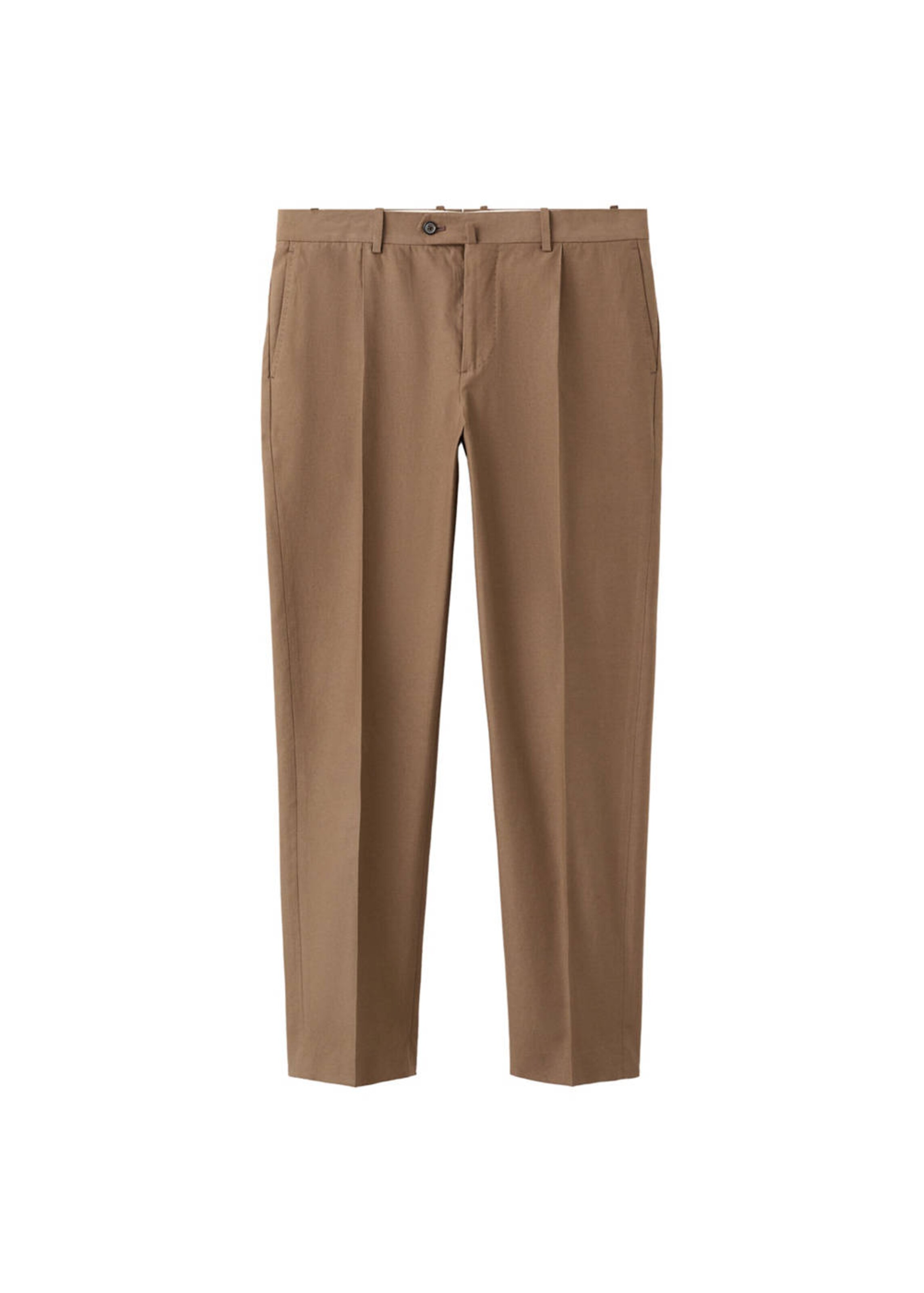 MANGO MAN Slimfit Hose "Oasis" in Braun: Vorderseite
