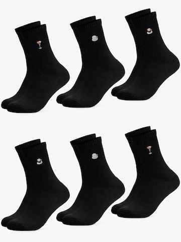 Occulto Socken 'Juno' in Schwarz: Vorderseite