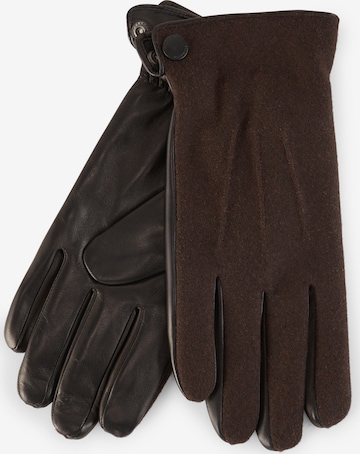 STRELLSON Full Finger Gloves in Brown: front