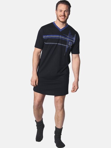 Jan Vanderstorm Pyjama kort 'Alof' in Blauw