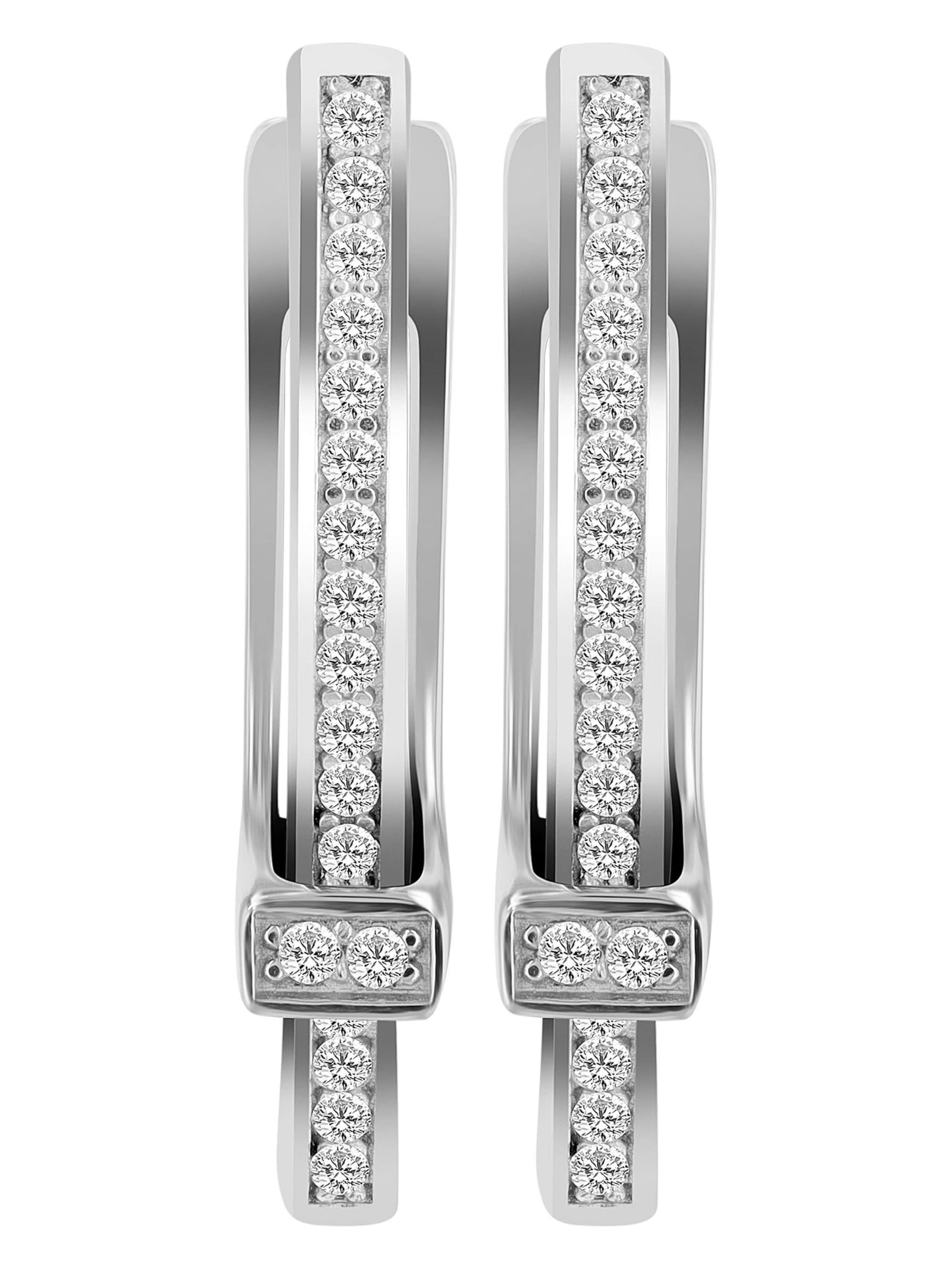 Akzent Earrings 'Aurela, 925 Sterlingsilber, langlebig' in Silver