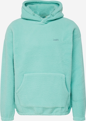 LEVI'S ® Tréning póló 'Cozy Up Hoodie' - zöld: elől