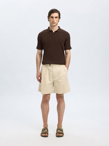 SELECTED HOMME Bluser & t-shirts 'SLHJaden' i brun