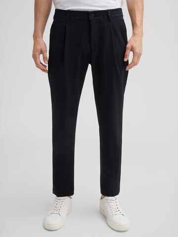 STRELLSON Regular Bundfaltenhose 'Lui' in Blau: Vorderseite