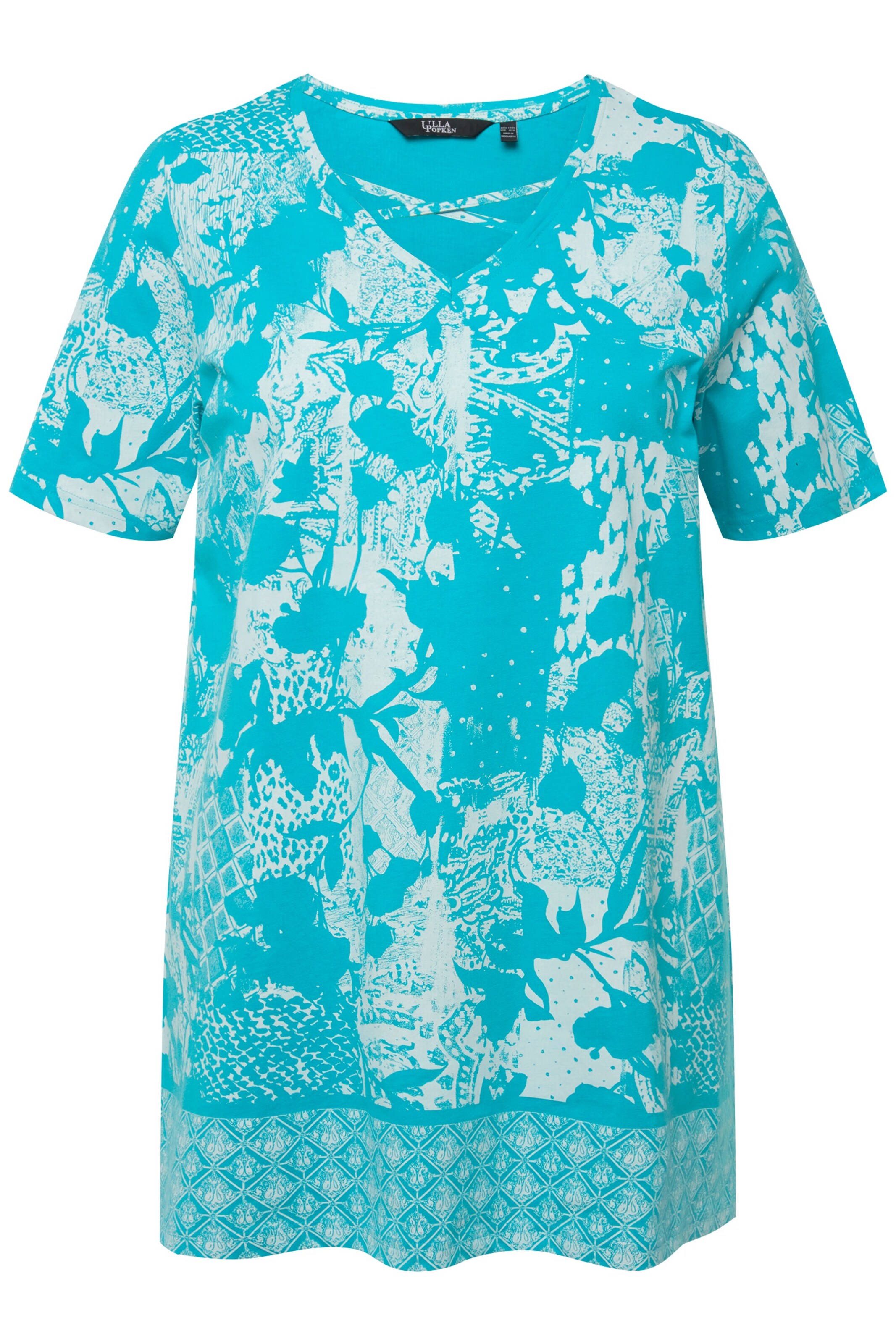 Ulla Popken Shirt in Blauw: voorkant