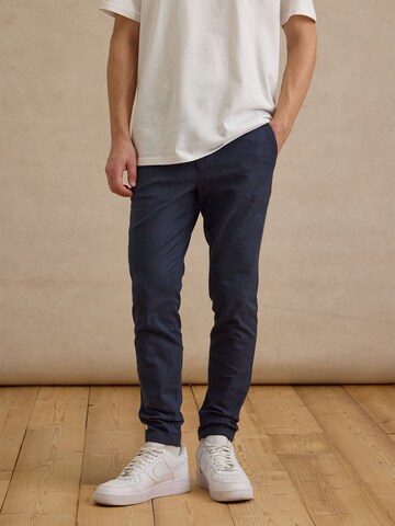 DAN FOX APPAREL Regular Chino trousers 'Devran' in Blue: front
