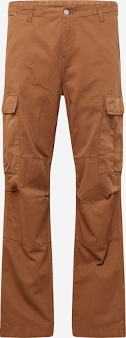 Carhartt WIP - Loosefit Pantalón cargo en marrón: frente