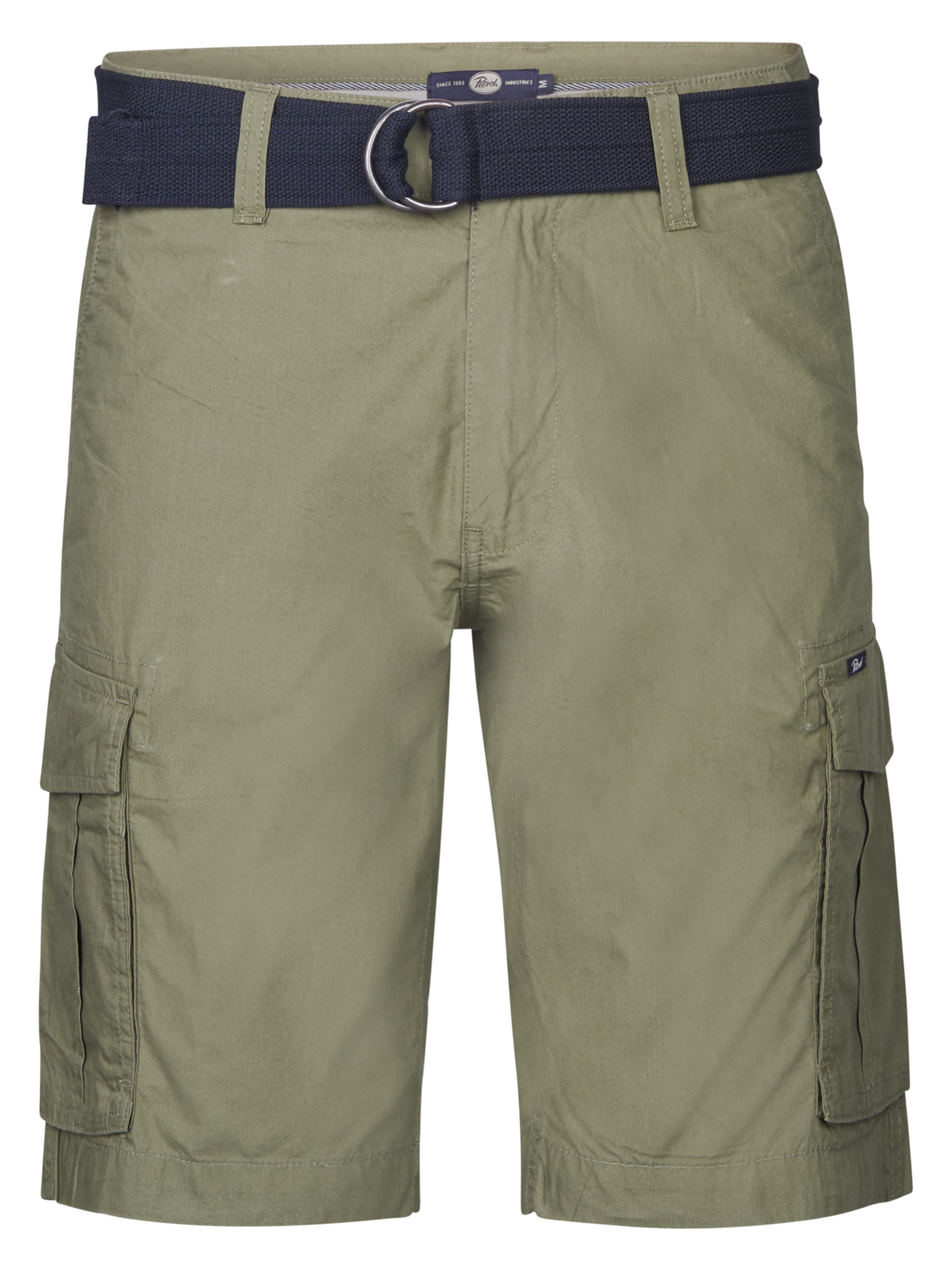 Petrol Industries Normalny krój Bojówki 'Azure' w kolorze zielony: przód