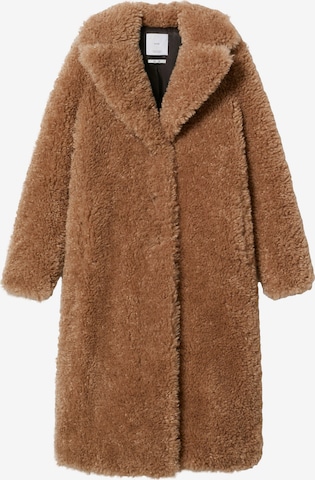 MANGO Winter Coat 'Eureka' in Brown: front