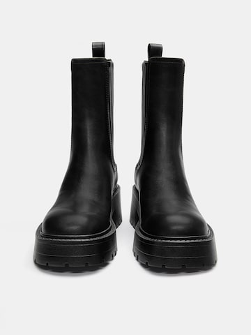 Pull&Bear Chelsea csizmák - fekete