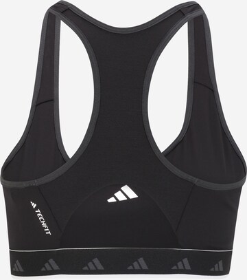 ADIDAS PERFORMANCE Bustier Sport-BH 'Hyperglam Powerreact Medium-Support Techfit' in Schwarz