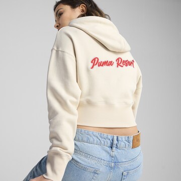 PUMA Sportief sweatshirt 'Premium Ess' in Wit: voorkant