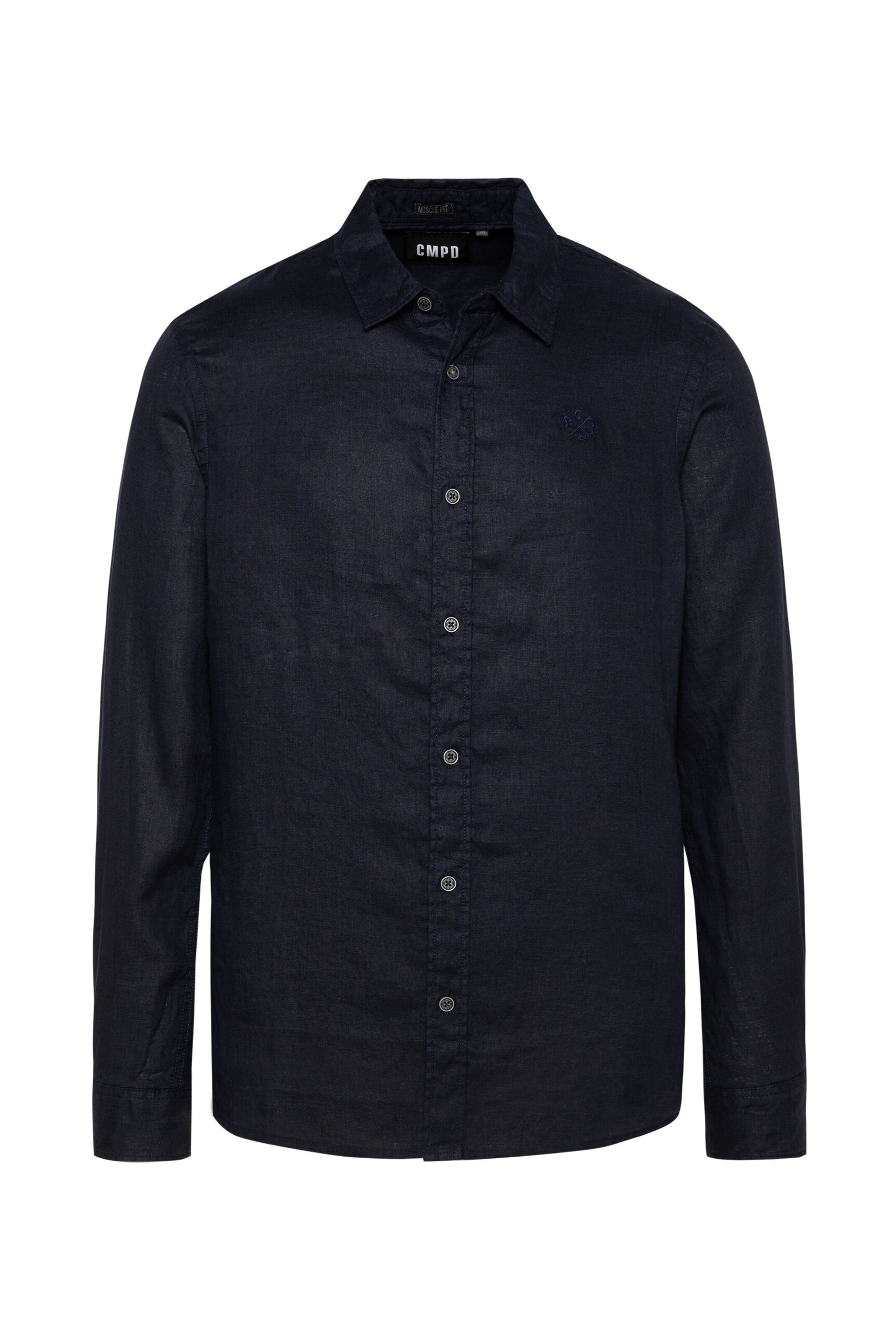 CMPD Regular fit Button Up Shirt in Blue: front