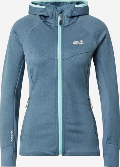 JACK WOLFSKIN Chaqueta polar funcional en azul ahumado / blanco, Vista del producto