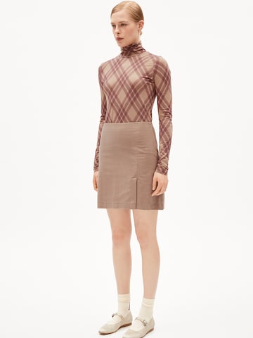 ARMEDANGELS Skirt 'ZAILAA CORDUROY' in Brown