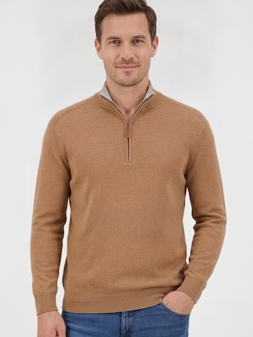 Gardeur Sweater in Brown: front
