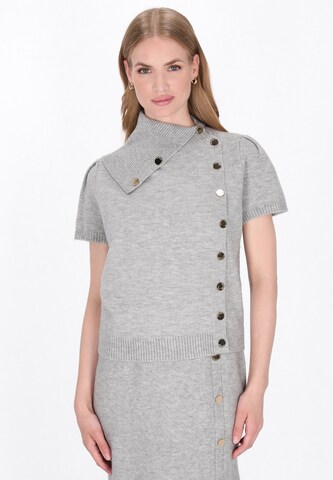 Pull-over DreiMaster Klassik en gris : devant