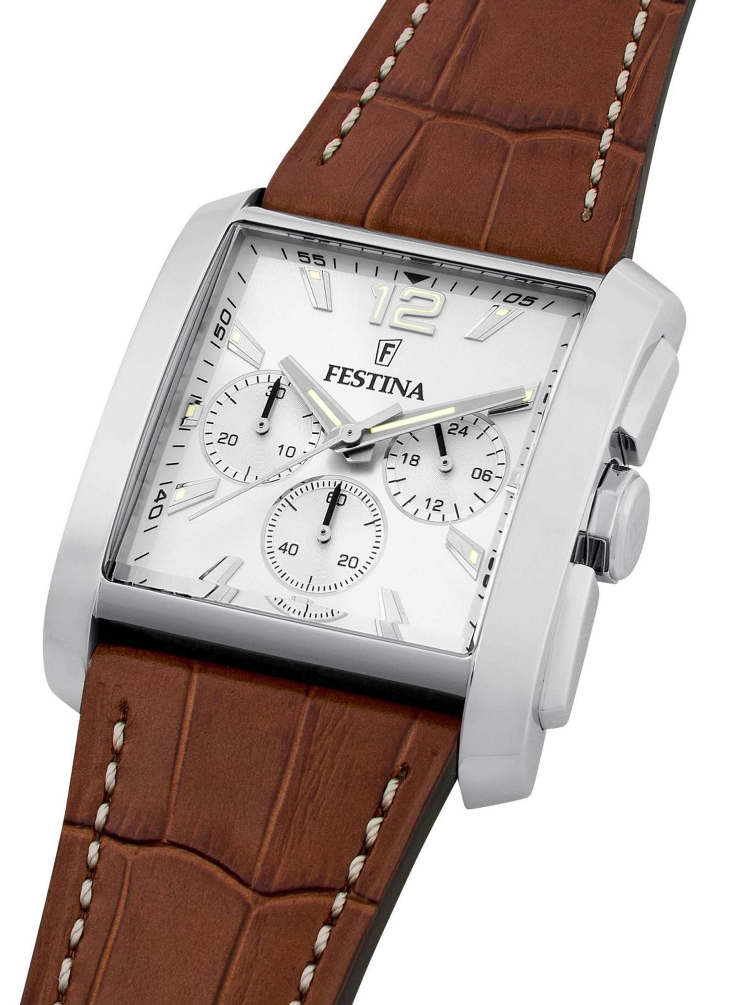 FESTINA Analogové hodinky 'Chronograph Timeless Chronograph' – stříbrná