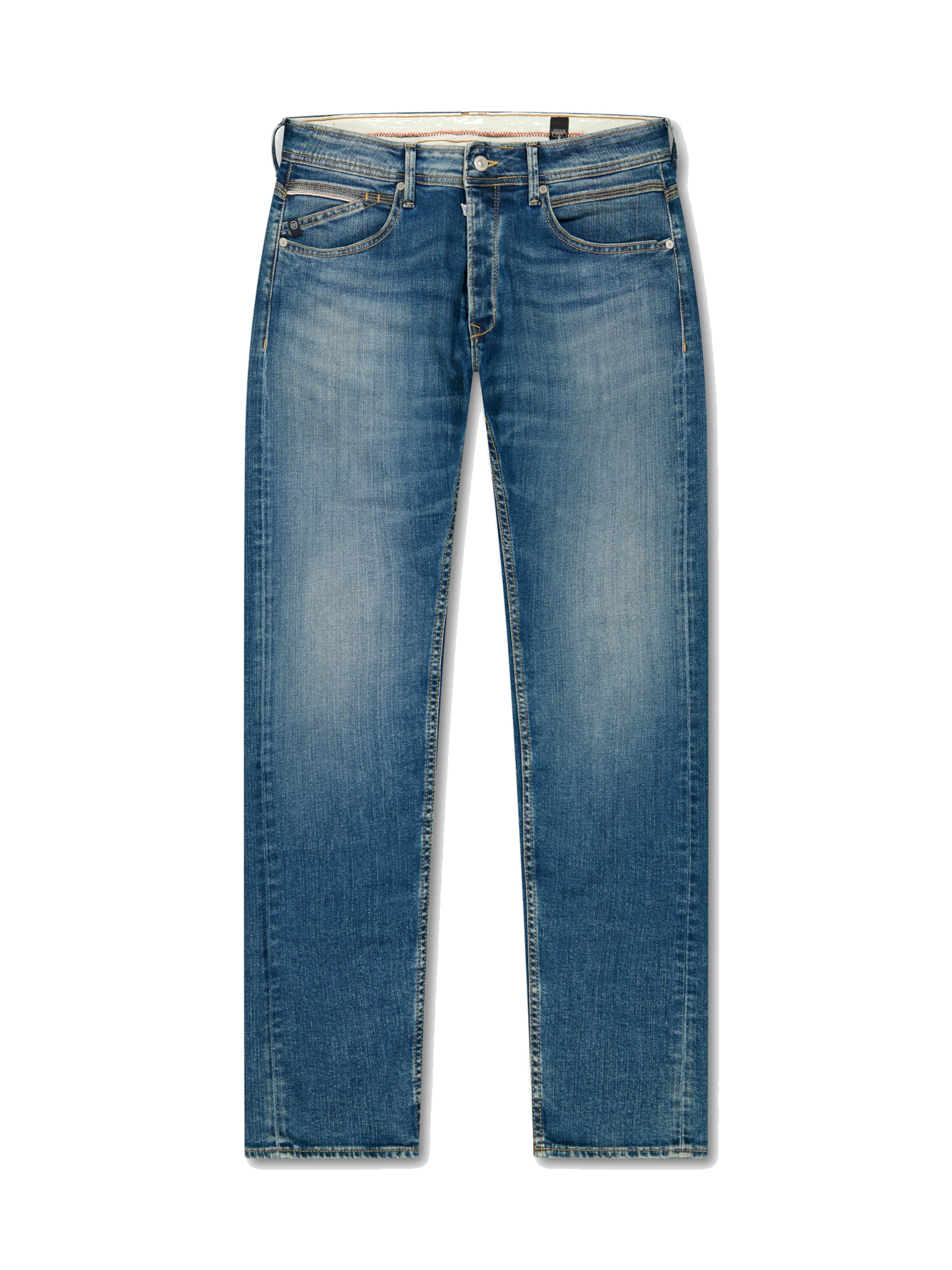 Le Temps Des Cerises Regular Jeans in Blauw: voorkant